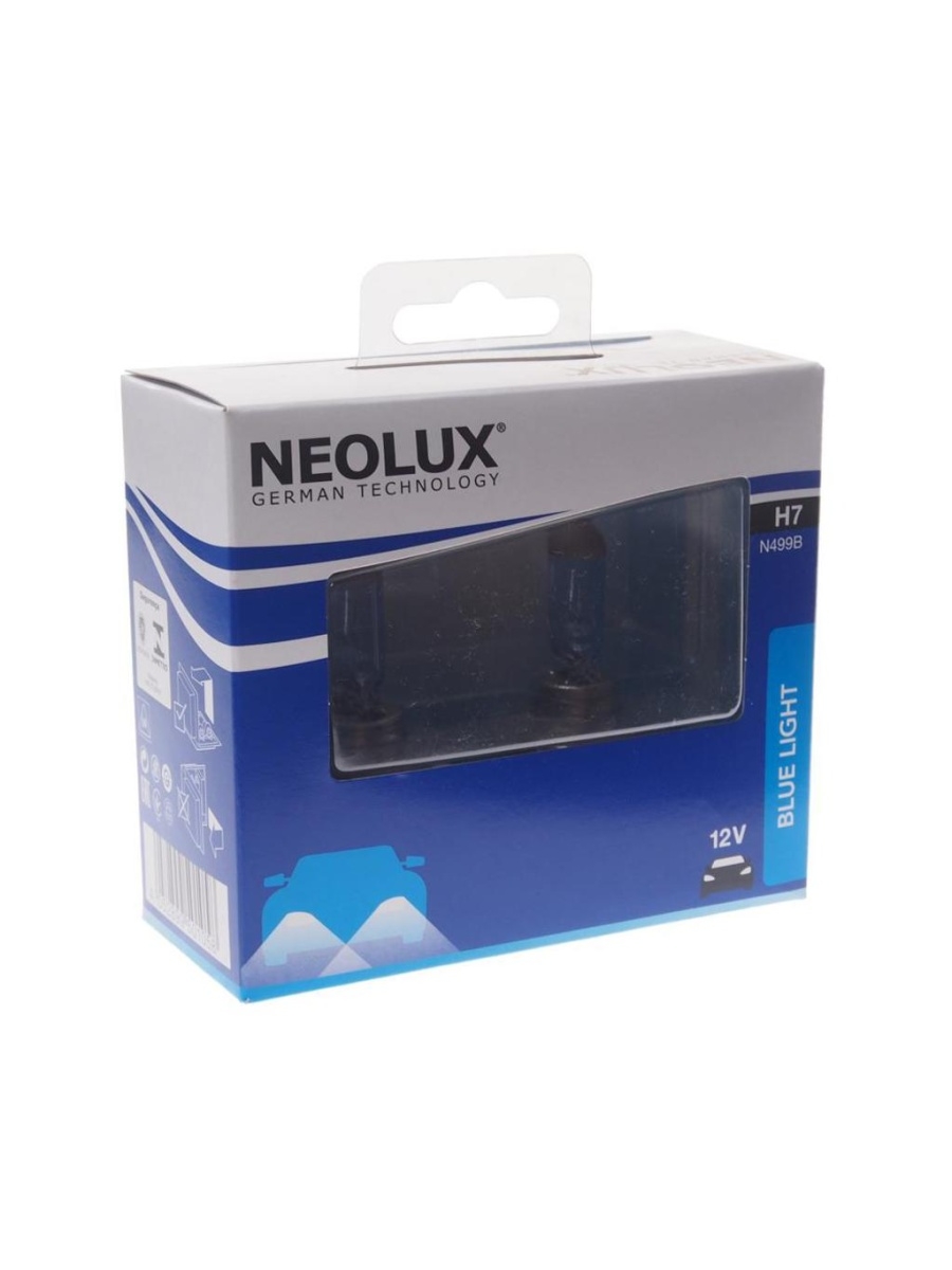 Лампа 12V H7 55W PX26d 4000К бокс (2шт.) Blue Light NEOLUX  N499B-SCB