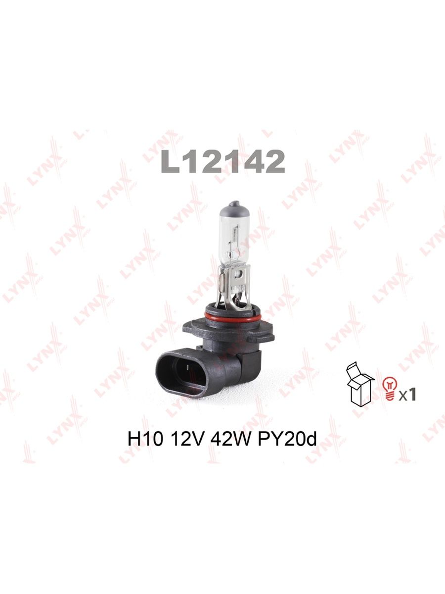 Лампа 12V H10 42W PY20d 1 шт. L12142