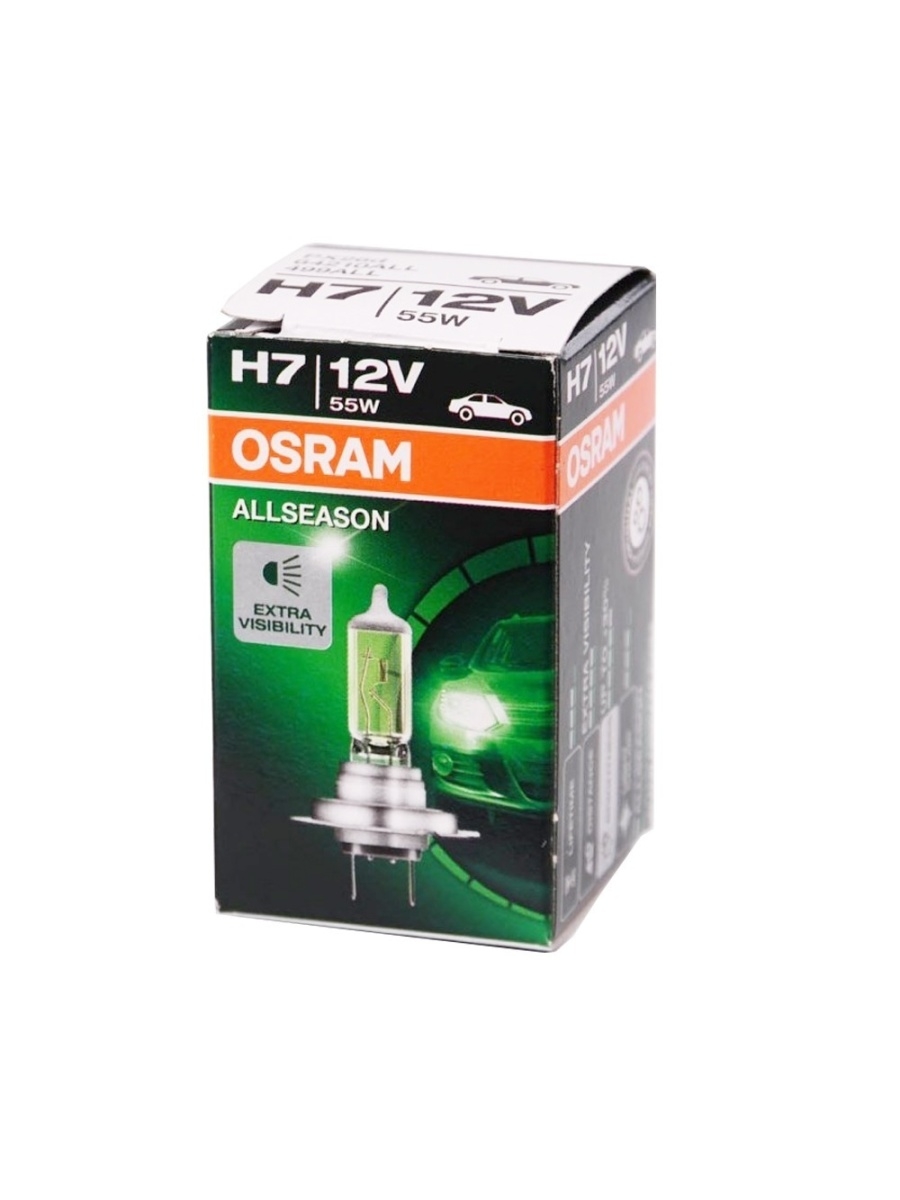 Лампа галогенная головного света OSRAM 12V, 55W, H7, PX26d, 3000K, 1шт - 64210ALL