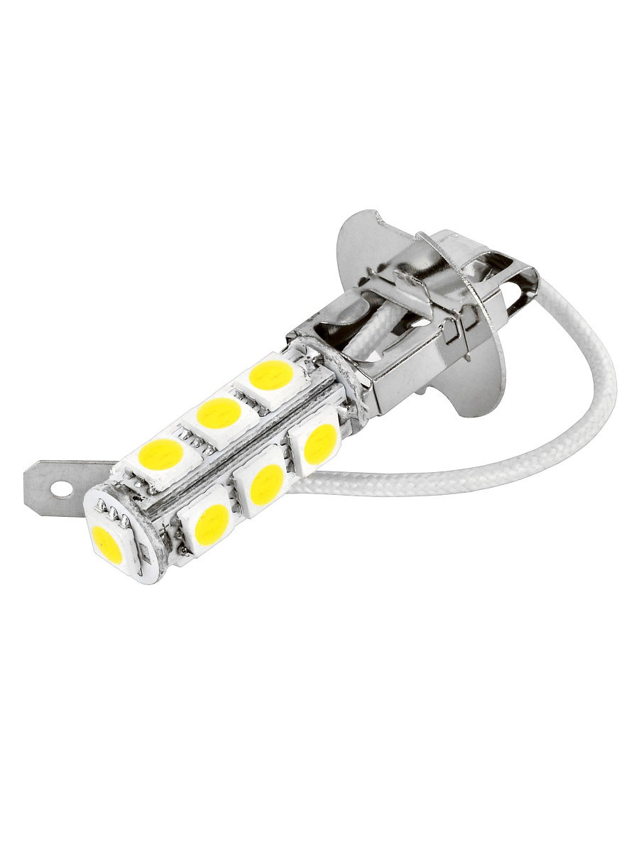 Автолампа диод H3 12V 13 SMD диодов 1-конт Белая SKYWAY Ближний, дальний, противотуманные min2