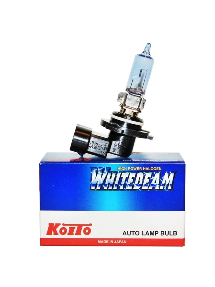 Лампа высокотемпературная Koito Whitebeam 9005 (HB3) 12V 65W (120W) 4200K (уп. 1 шт.) арт. 0756W