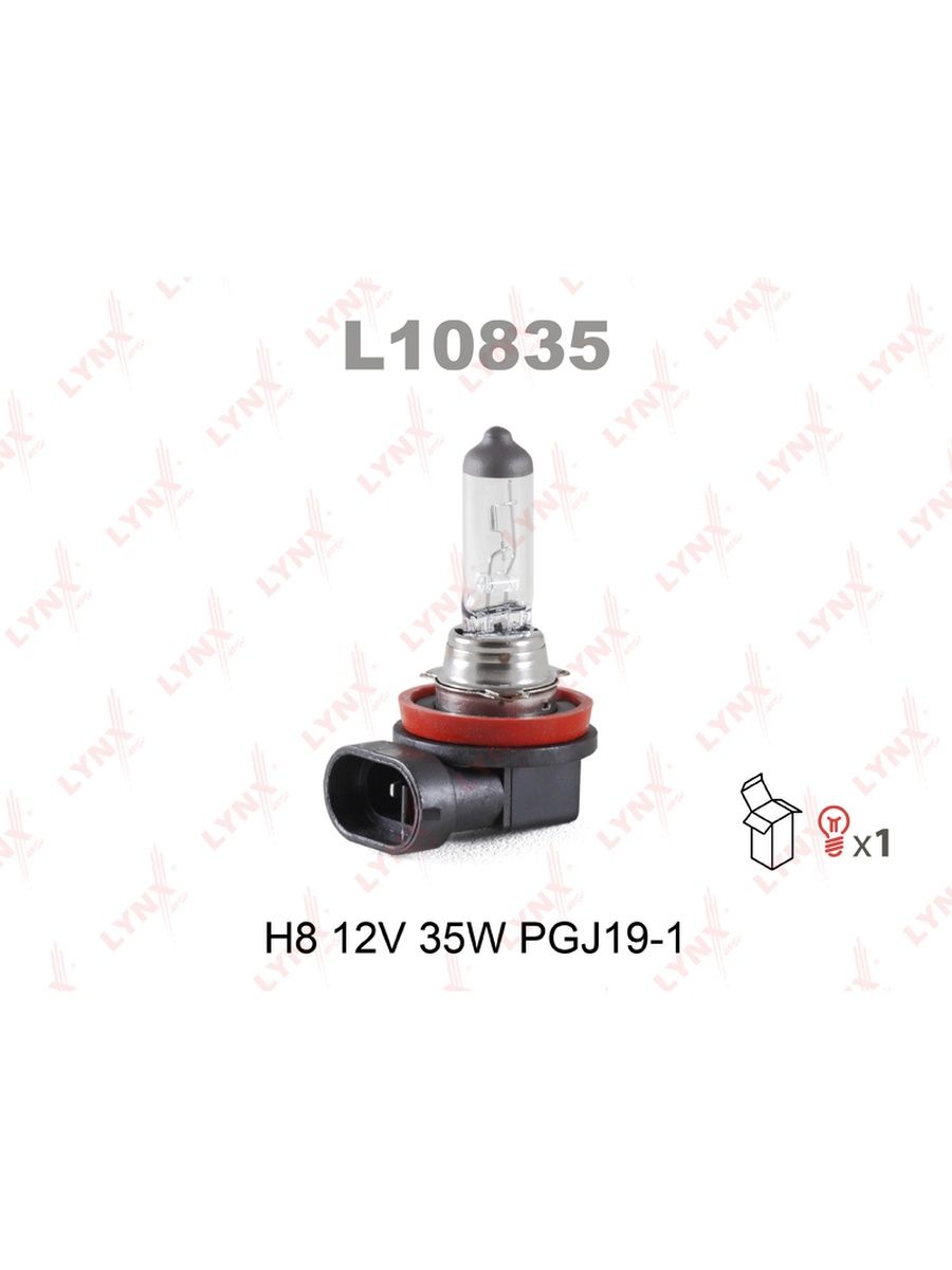 Лампа 12V H8 35W PGJ19-1 1 шт. L10835