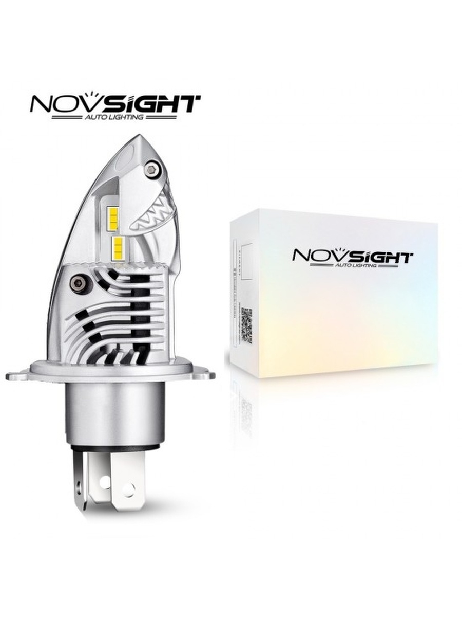 Мотоциклетная светодиодная лампа Novsight M397-F10-H46000Lm6000KМощность лампы 35 Вт