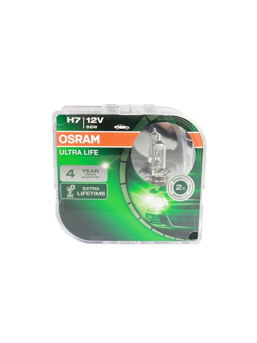 Набор ламп 12Vx55W H7 OSRAM ULTRA LIFE 2 шт комплект O-64210 ULT2 EURO  O-64210 ULT2 EURO