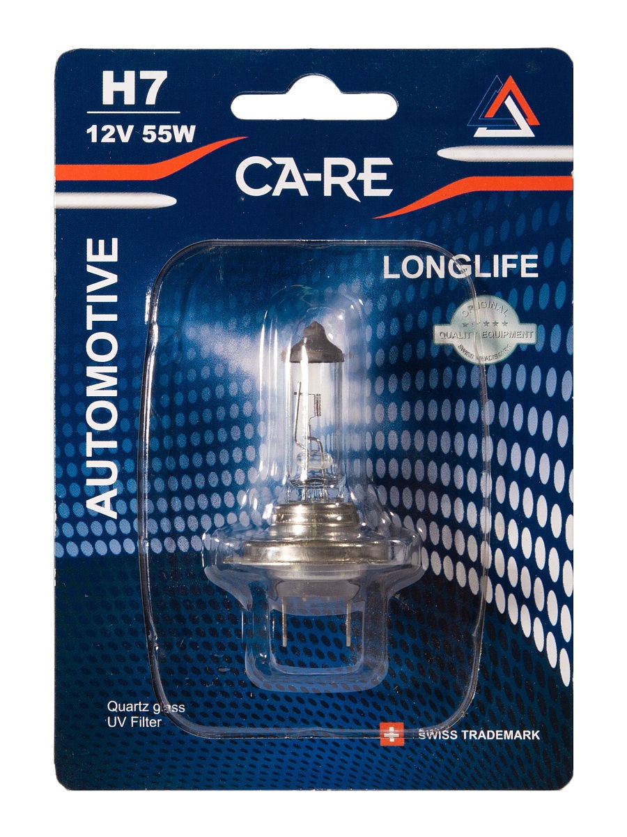 Галогенная лампа H7 CA-RE Halogen Bulb12V 55W  PX26d  Longlife блистер