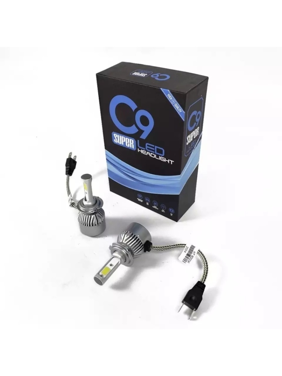 Оригинальные Светодиодные лампы H11 6000К с вент охлаждения LED C9
