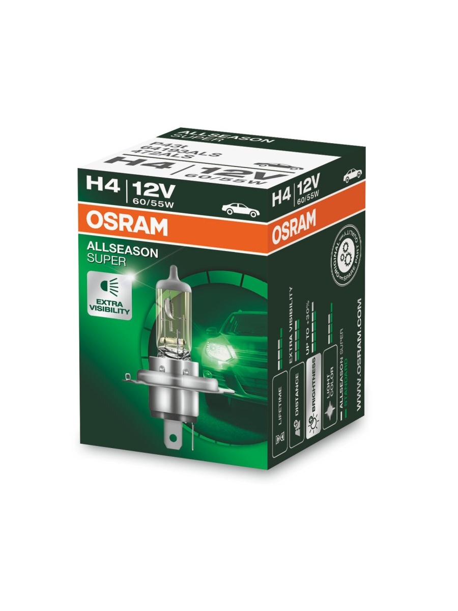 Лампа H4 6055w OSRAM всепогод. 64193ALS