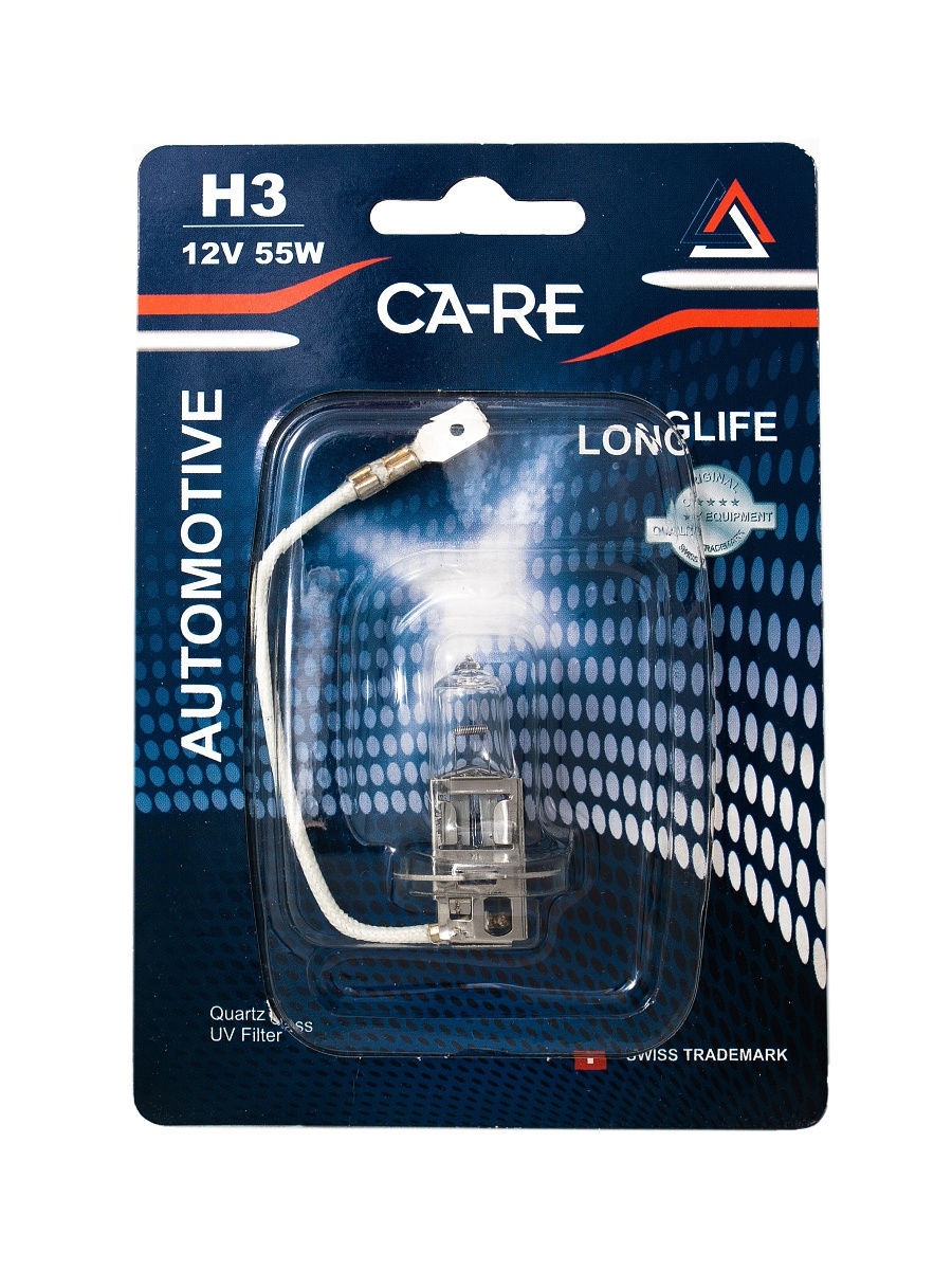 Галогенная лампа H3 CA-RE Halogen Bulb 12V 55W  PK22s  Longlife