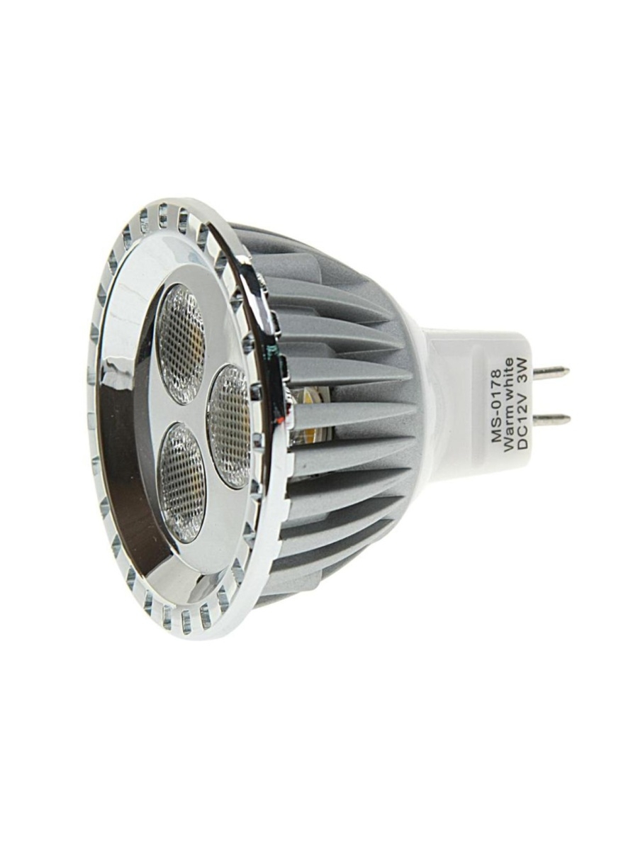 Лампа светодиодная 12V MR16 3W(35W) теплый MEGA LIGHTING  MS-0178WW-MR16