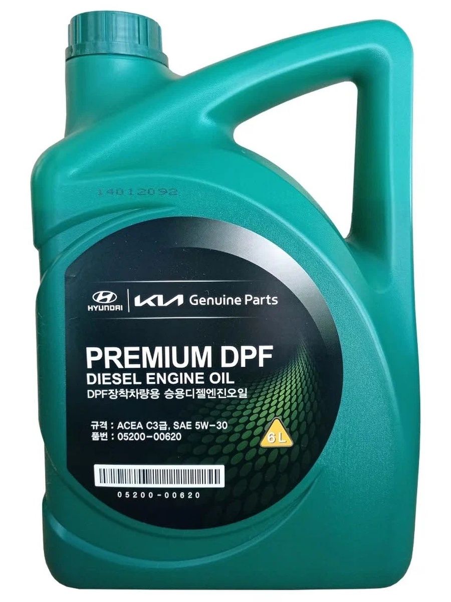 Масло моторное HYUNDAI KIA PREMIUM DPF Diesel 5W-30 синтетическое 6 л