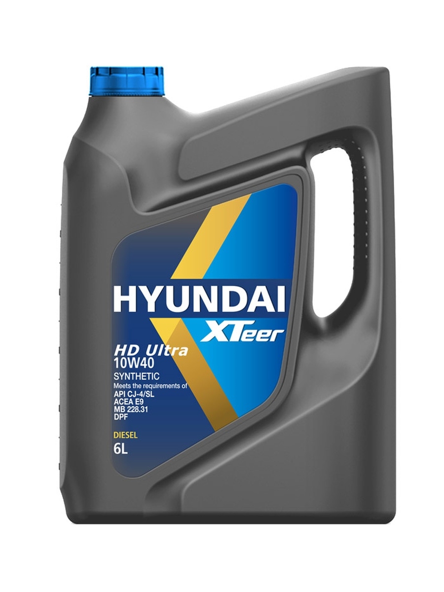 1061004 HYUNDAI XTEER HD ULTRA 10W40 CJ-4SL  Масло моторное груз. (пластикКорея) (6L)