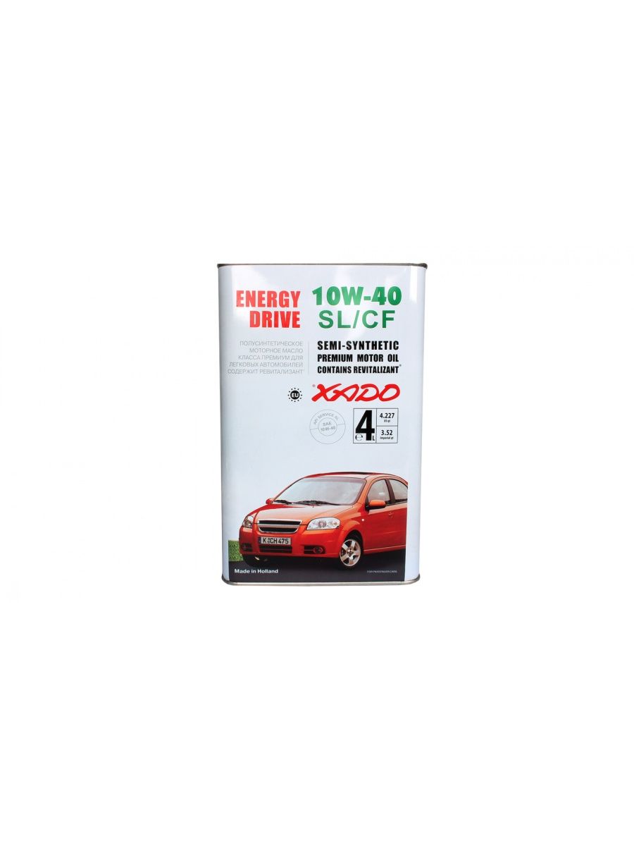 Масло моторное ХАДО SLCF 10W40 полусинтетическое 4л  10W40