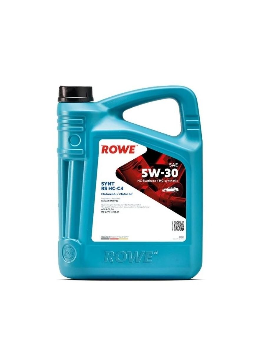 Моторное масло ROWE Hightec Synt RS HC-C4 SAE 5W-30 5л