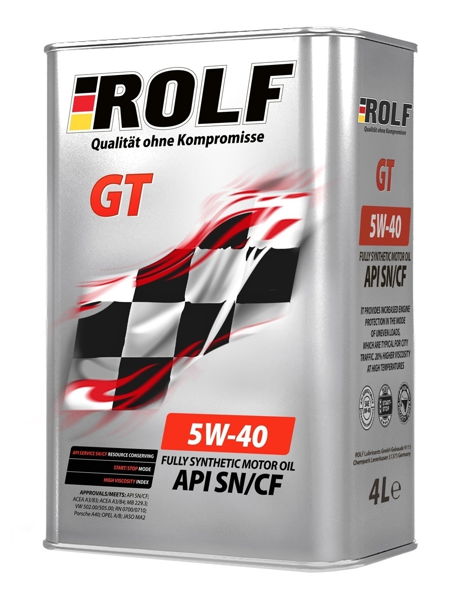 Моторное масло ROLF GT SAE 5W-40