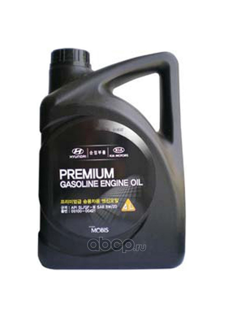 Hyundai KIA Масло моторное Premium Gasoline 5w20 полусинтетическое 4л