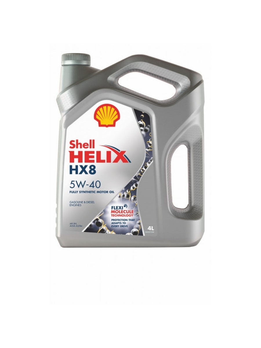 SHELL HELIX HX8 5W-40 A3B4 синт. 4л (4шт) масло моторное