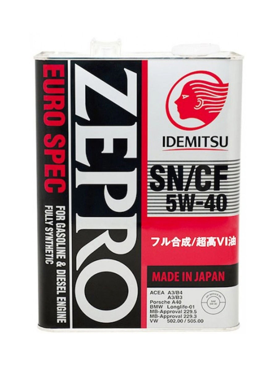 Масло моторное синтетическое Zepro Euro Spec SNCF 5W-40, 4л 1849004