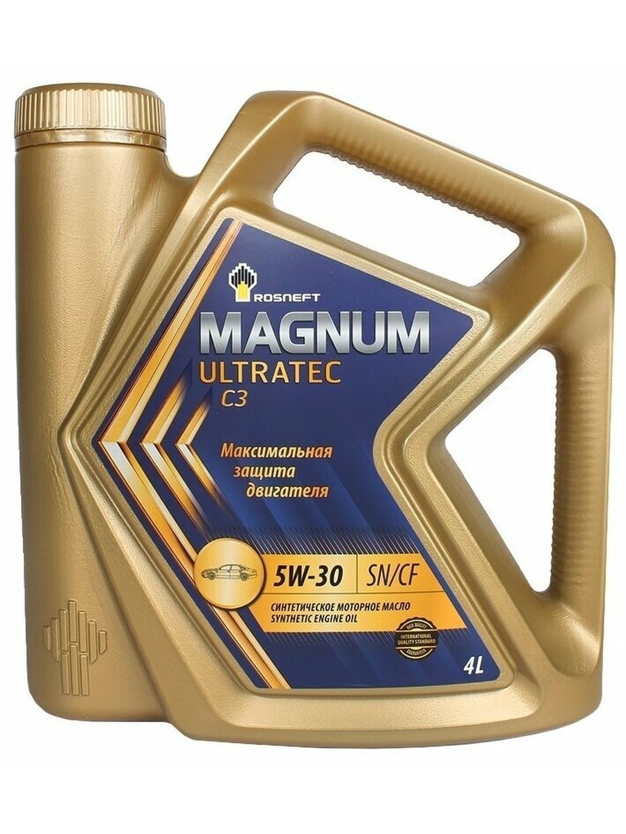 Синтетическое моторное масло Роснефть Magnum Ultratec C3 5W-30, 4 л