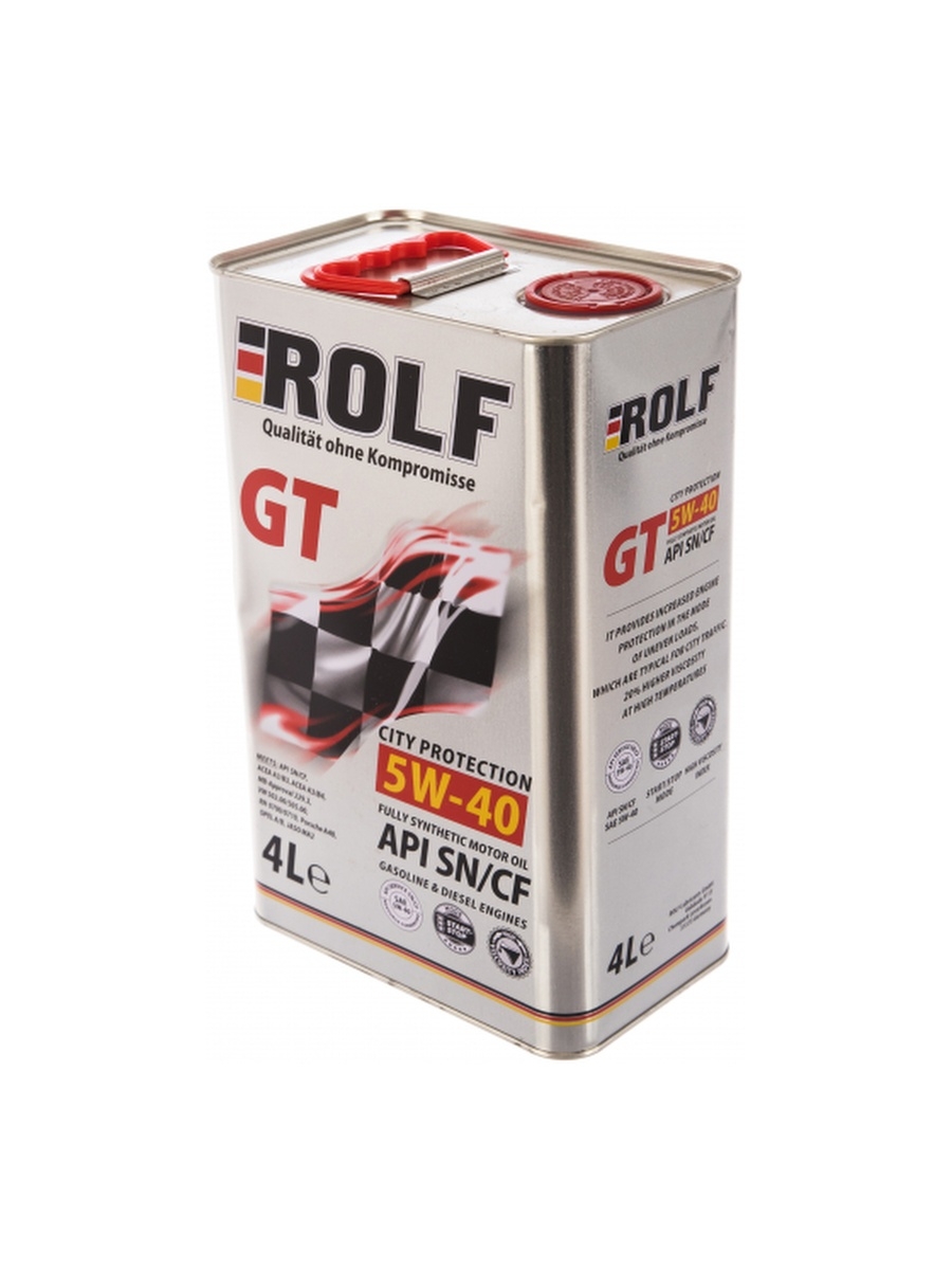 Масло моторное GT SNCF 5W40 синт 4л ROLF 322229