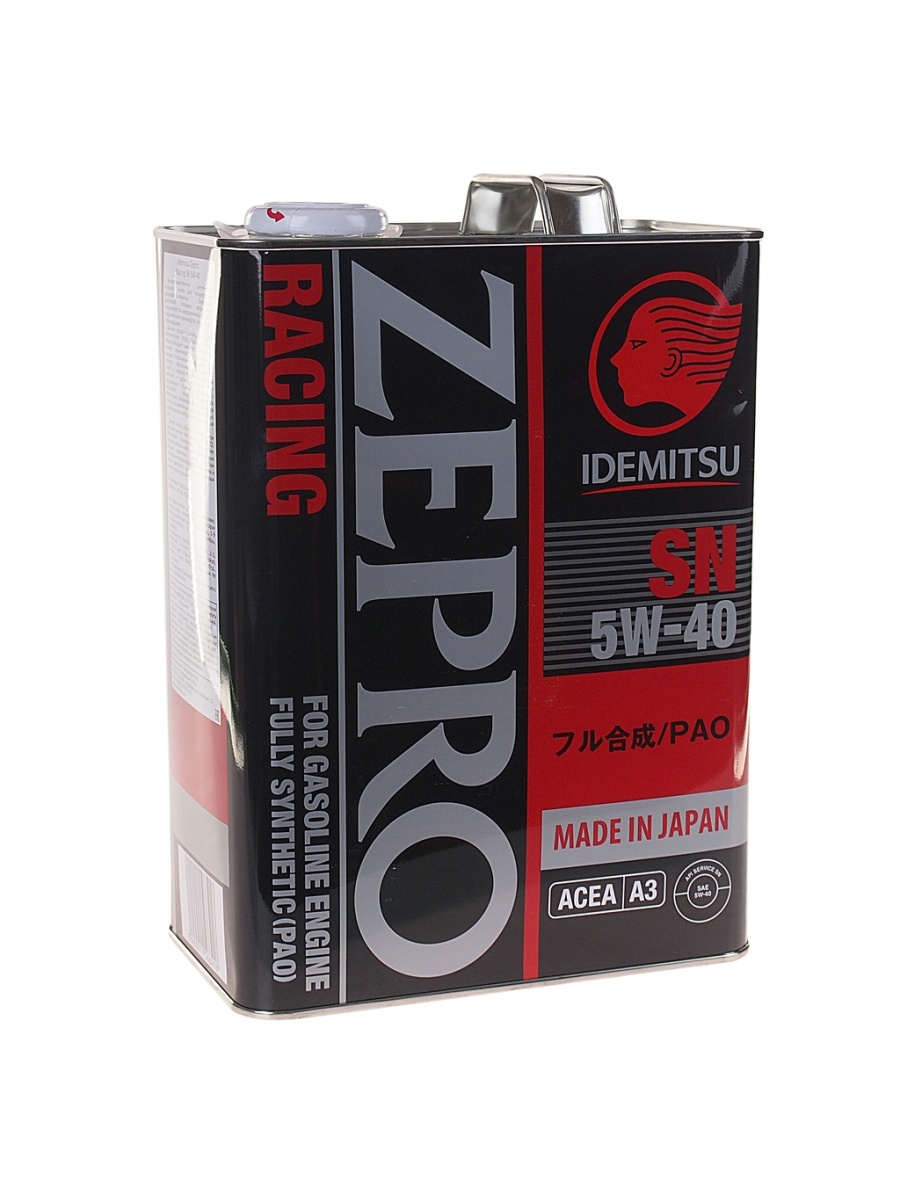 Масло моторное ZEPRO RACING 3585-41 5W40 синт.4л IDEMITSU  3585-004