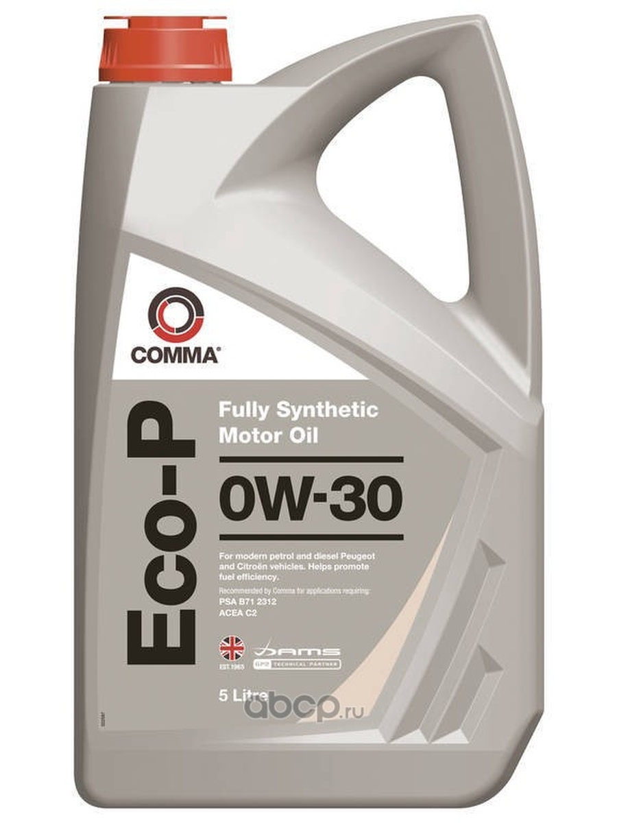 Масло моторное 0W30 COMMA 5л синтетика ECO-Р