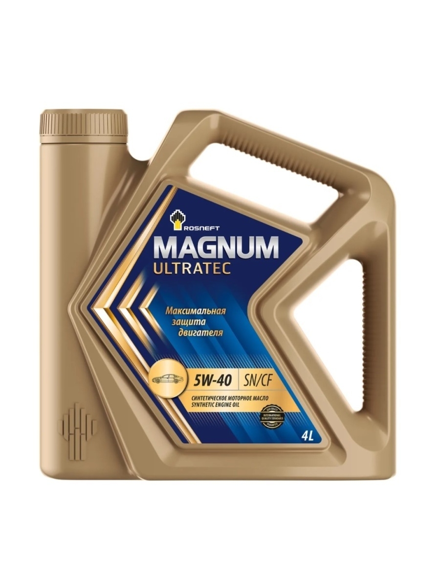 Моторное масло Роснефть ROSNEFT MAGNUM ULTRATEC 5W-40 Синтетическое 4 л