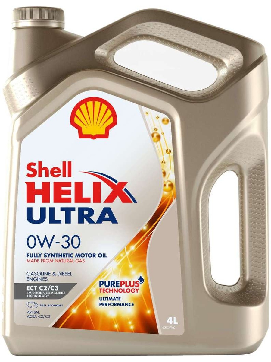 Масло моторное HELIX ULTRA ECT C2C3 0W30 синт.4л SHELL  550046375