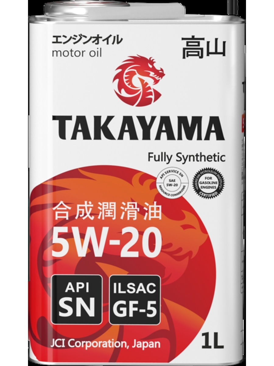 Масло Takayama  520 ILSAC GF-5. API SN синтетическое  1 л