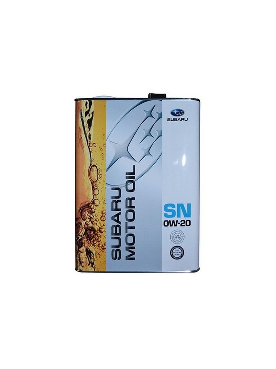 Моторное масло Subaru MOTOR OIL SN 0W-20 Синтетическое 4 л