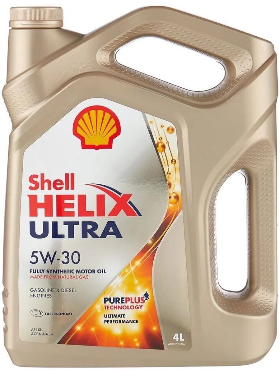 Моторное масло SHELL Helix Ultra 5W-30 синтетическое 4л