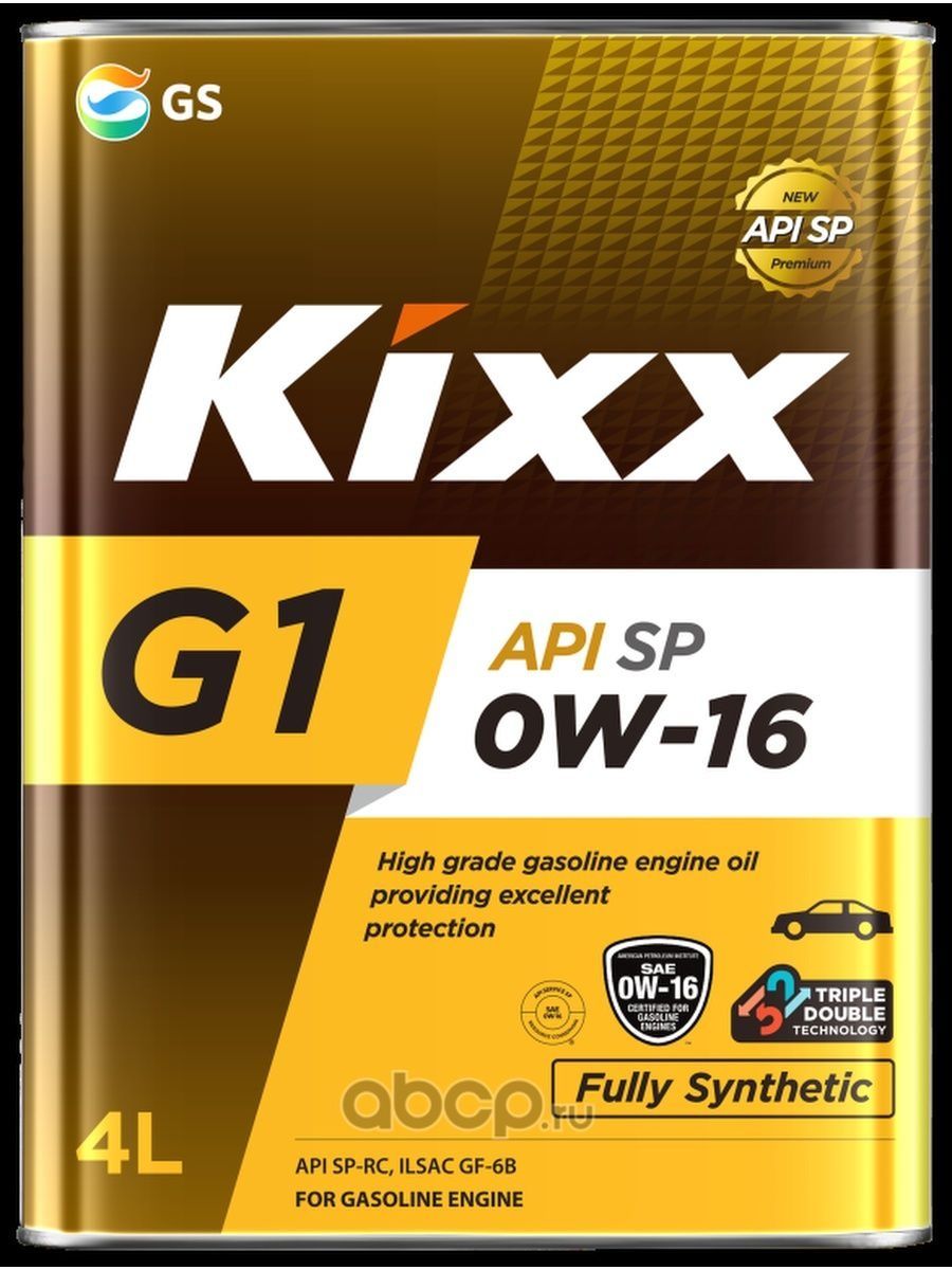 Масло моторное Kixx G1 SP 0W-16 4л