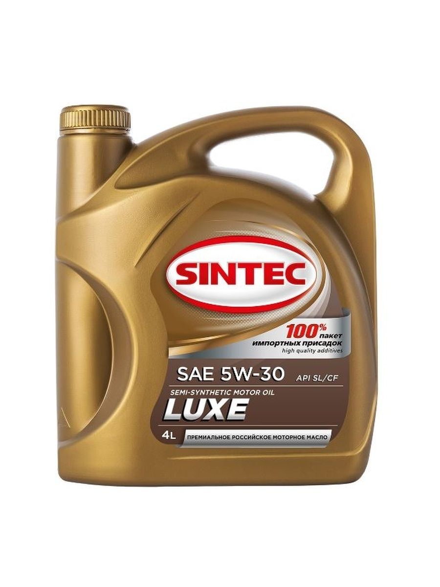 Масло моторное SINTEC LUXE SAE 5W-30 API SLCF 4л. 801980