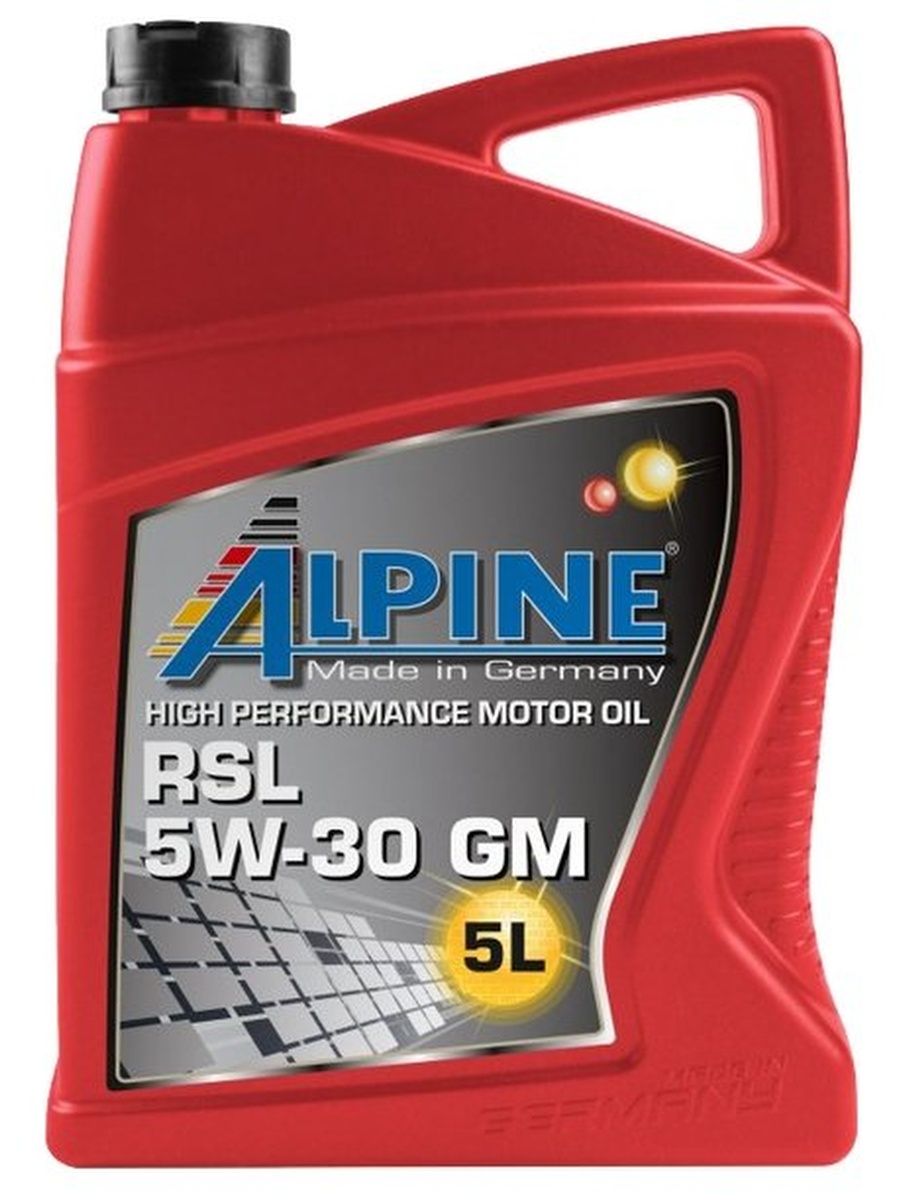 Моторное масло ALPINE RSL 5W-30 GM, 5 л