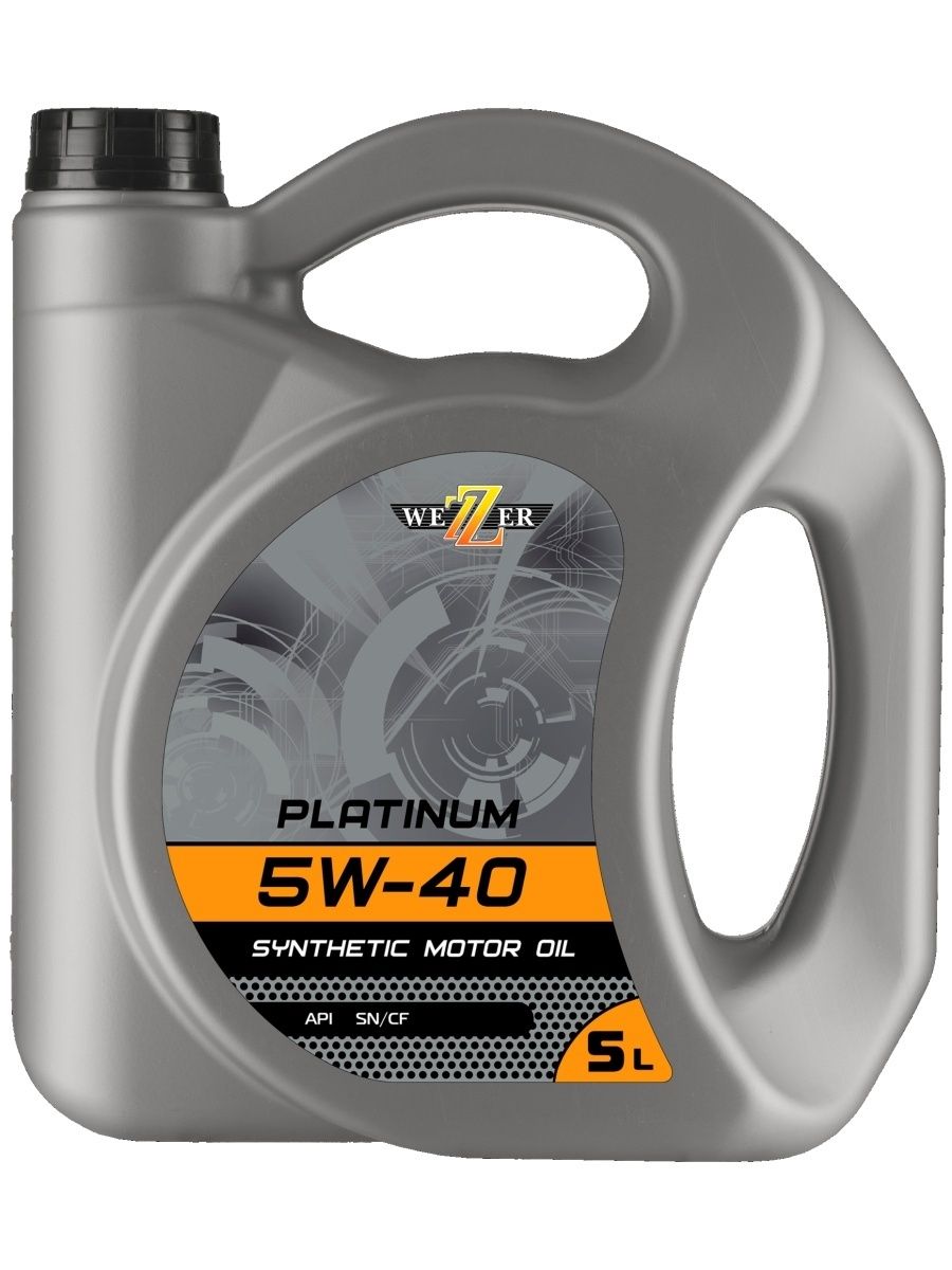 Моторное масло Wezzer Platinum 5w-40 API SNCF 5 литров