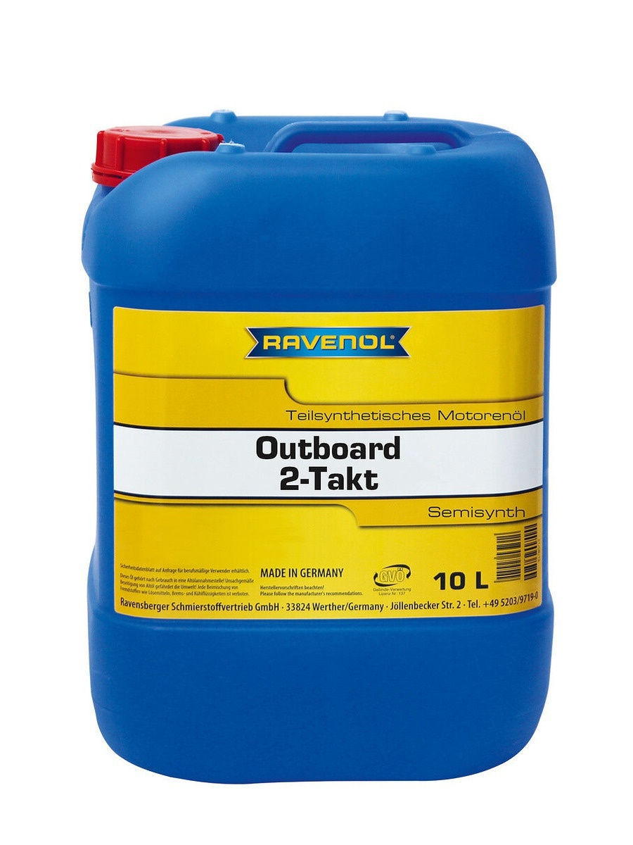 Моторное масло для 2Т лод.моторов RAVENOL Outboardoel 2T teilsynth. (10л) new