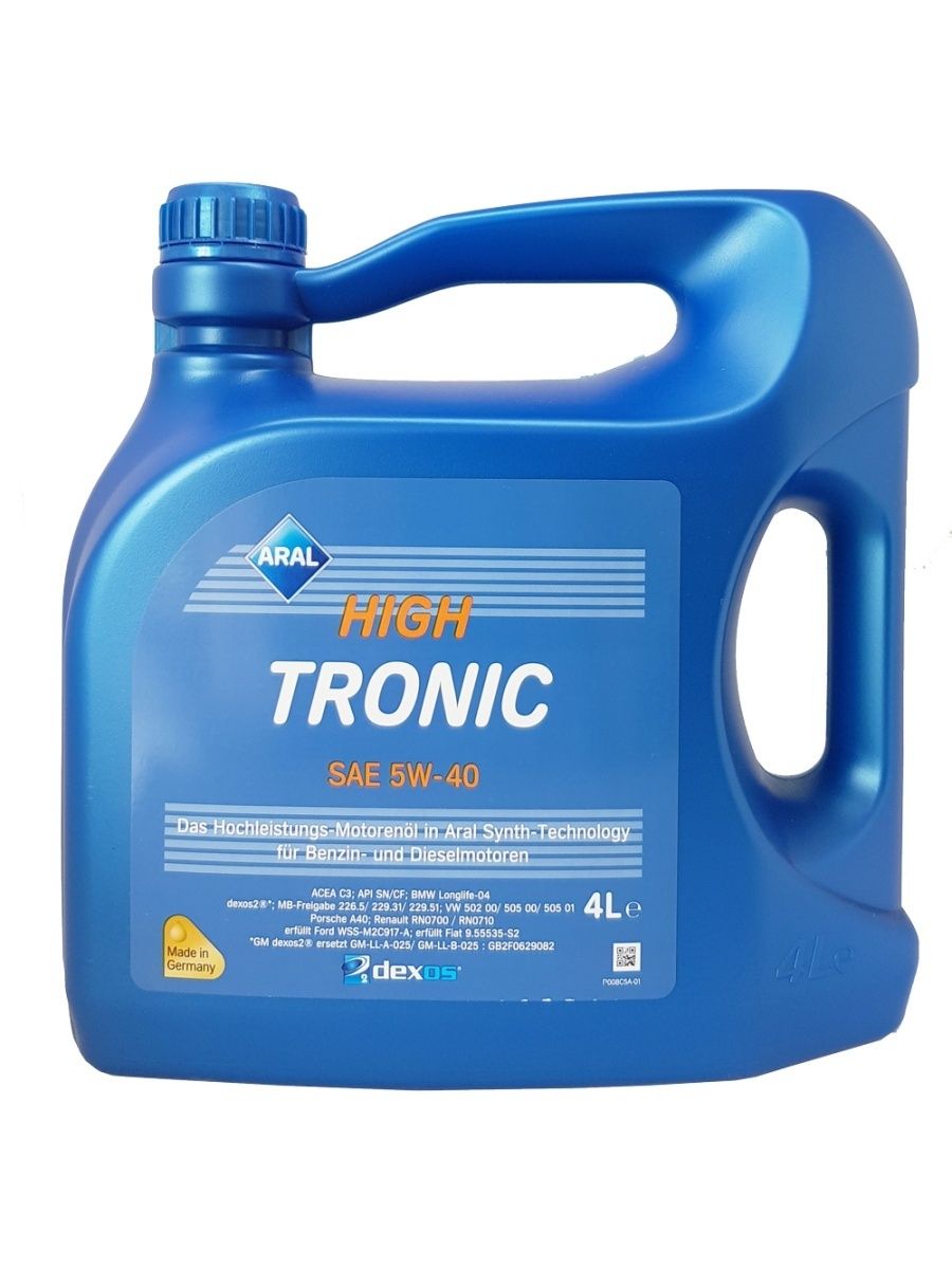 Моторное масло ARAL 5W40 High Tronic 4л