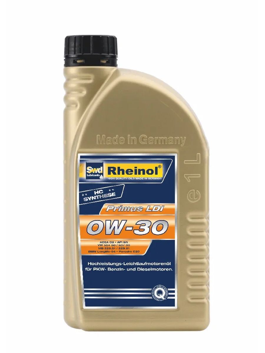 Моторное масло SWD Rheinol Primus 0W30 Синтетическое 1 л