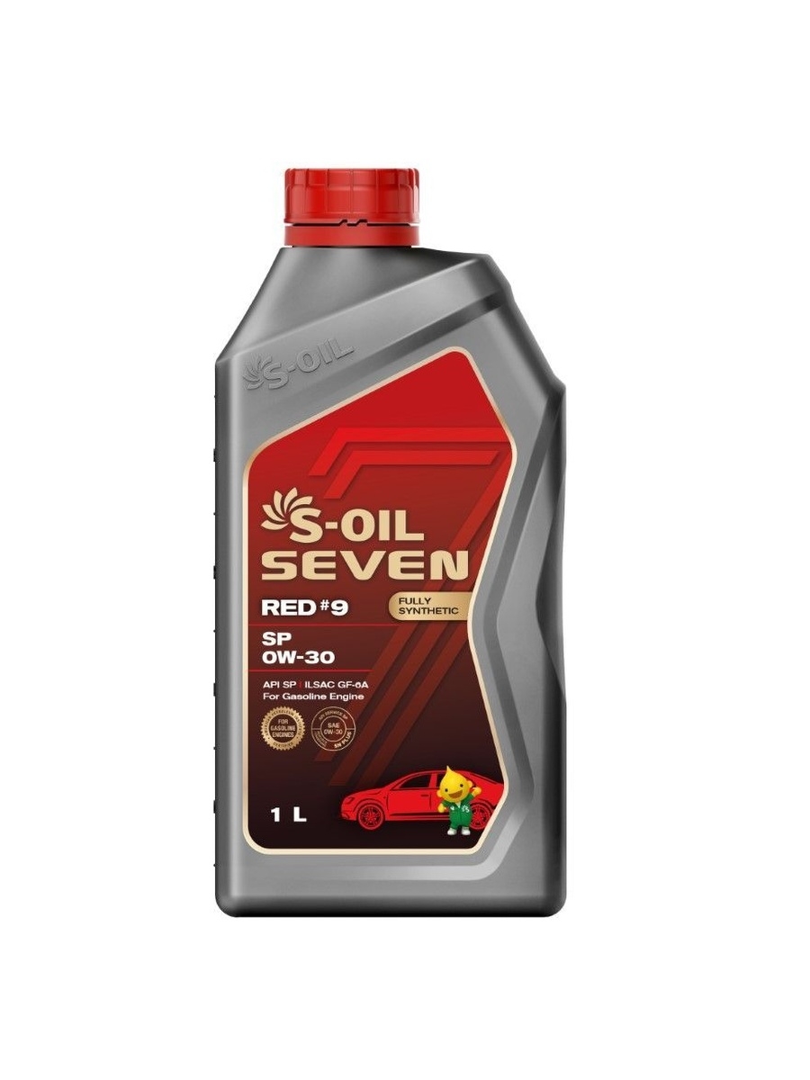 Масло моторное для бензиновых двигателей синтетическое S-OIL 7 RED 9 0W30 1л
