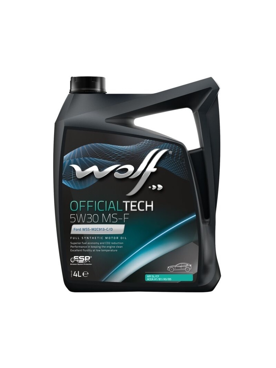 8308710 WOLF OFFICIALTECH 5W30 MS-F A5B5 SLCF Масло моторное синт. 4л