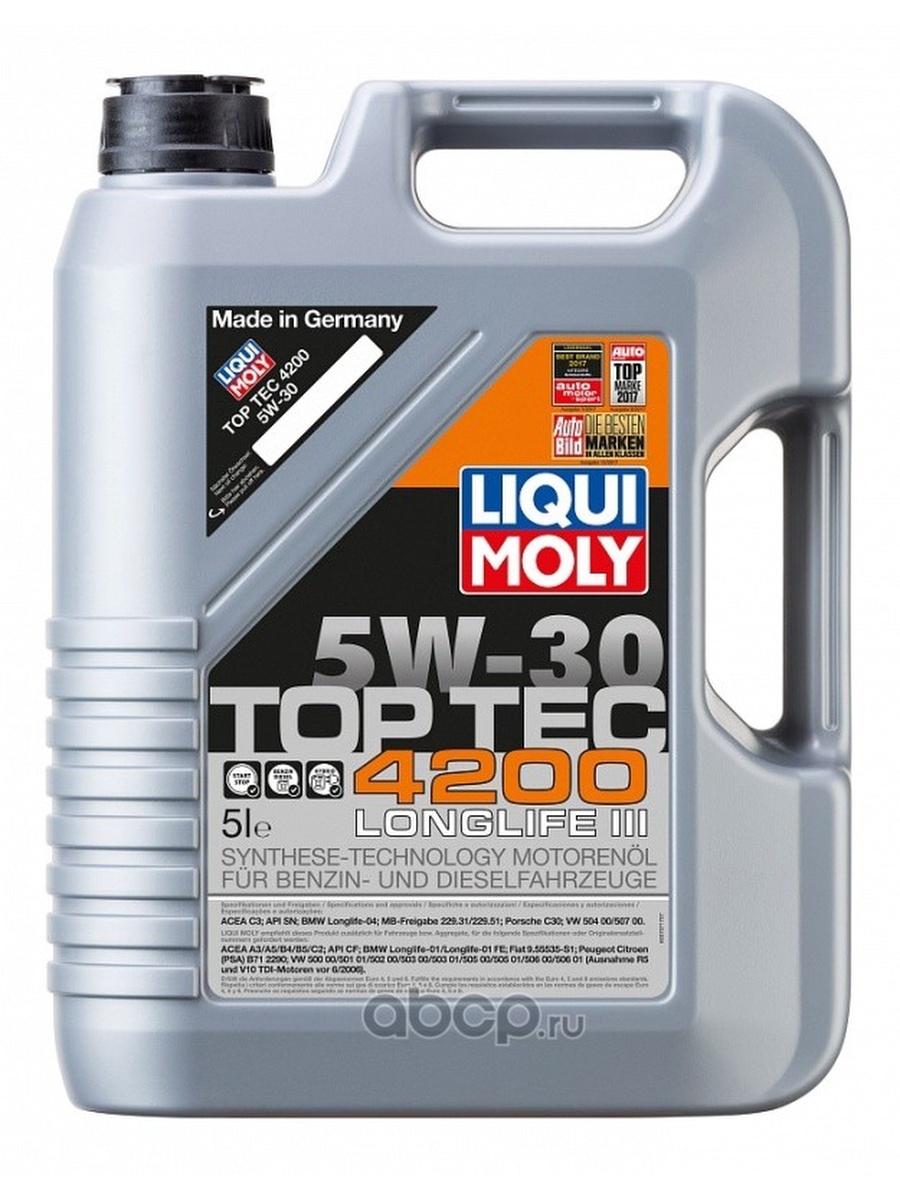 Масло моторное Top Tec 4200 5W-30 синтетическое 5 л