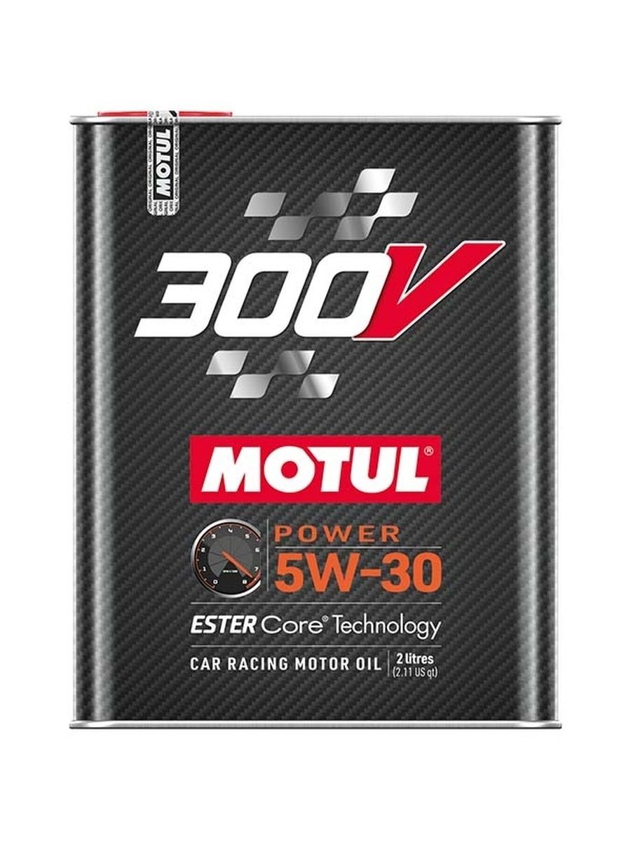 Масло моторное синтетическое Motul 300V 5W-30 POWER 100% Synt.Ester 110814, 2л