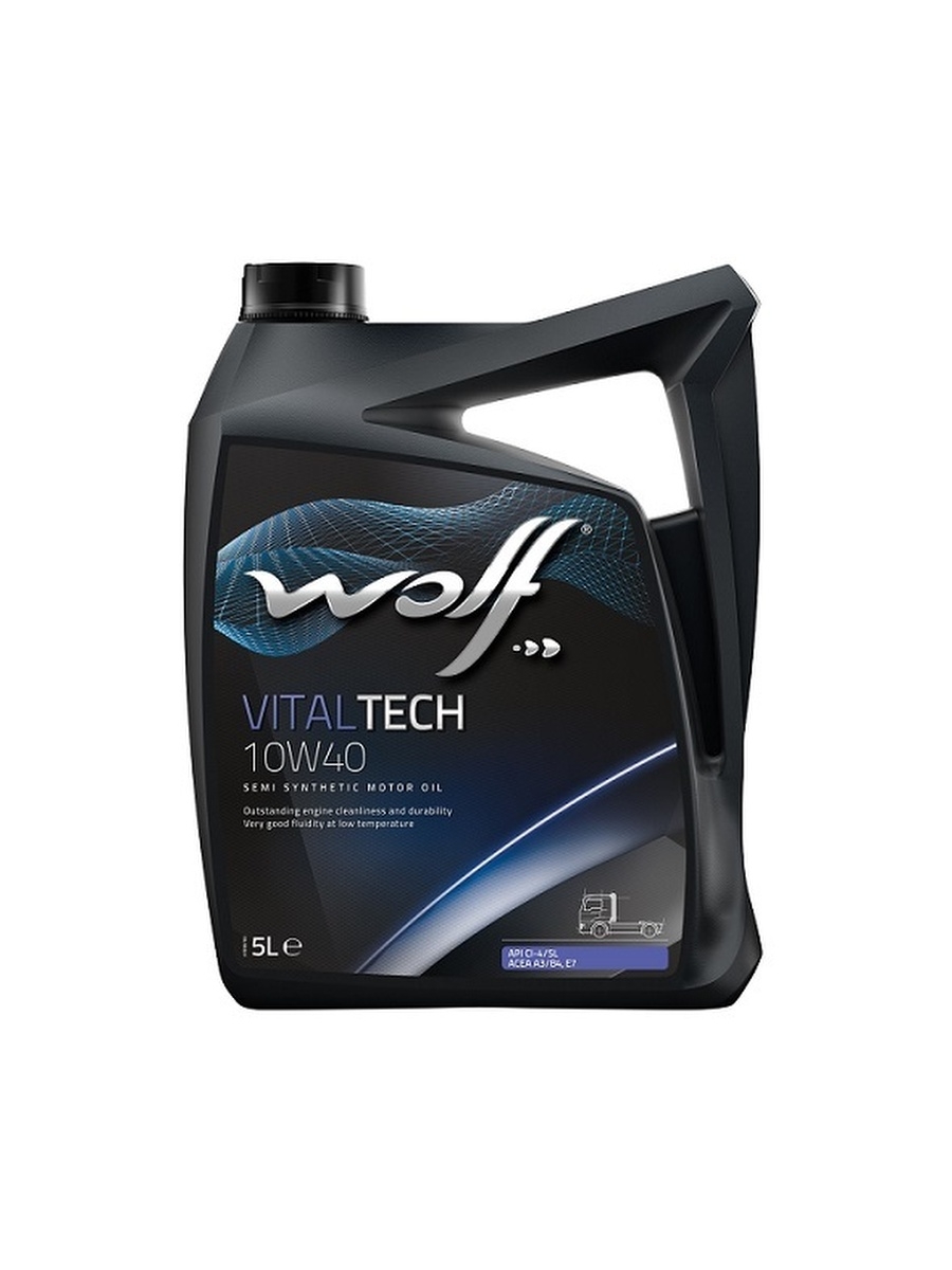 Масло моторное полусинтетическое Wolf VitalTech 10W40 5 л