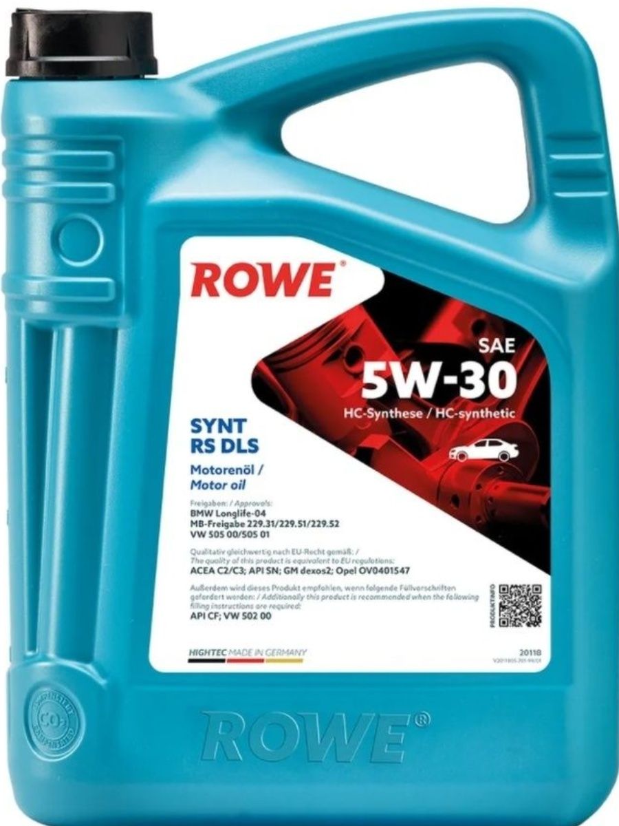 ROWE HIGHTEC Synt RS DLS 5W30 5л