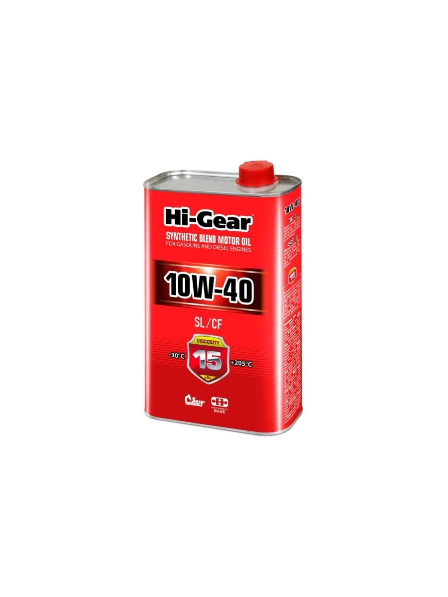 Масло HI-Gear 10W40 SLCF моторное полусинтетическое 1л HG1110