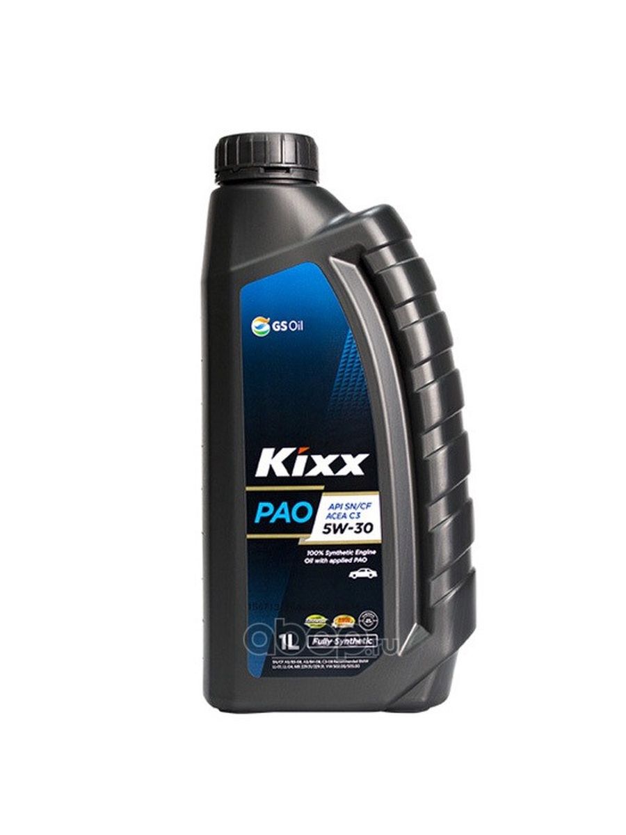 KIXX Масло моторное для двигателя автомобиля Кикс PAO 5W30 синтетическое 1л