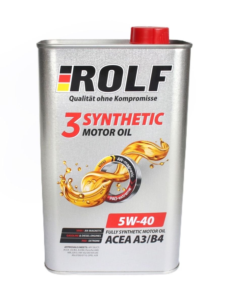 Масло моторное ROLF 3 A3B4 5W40 1л  ROLF 5W40