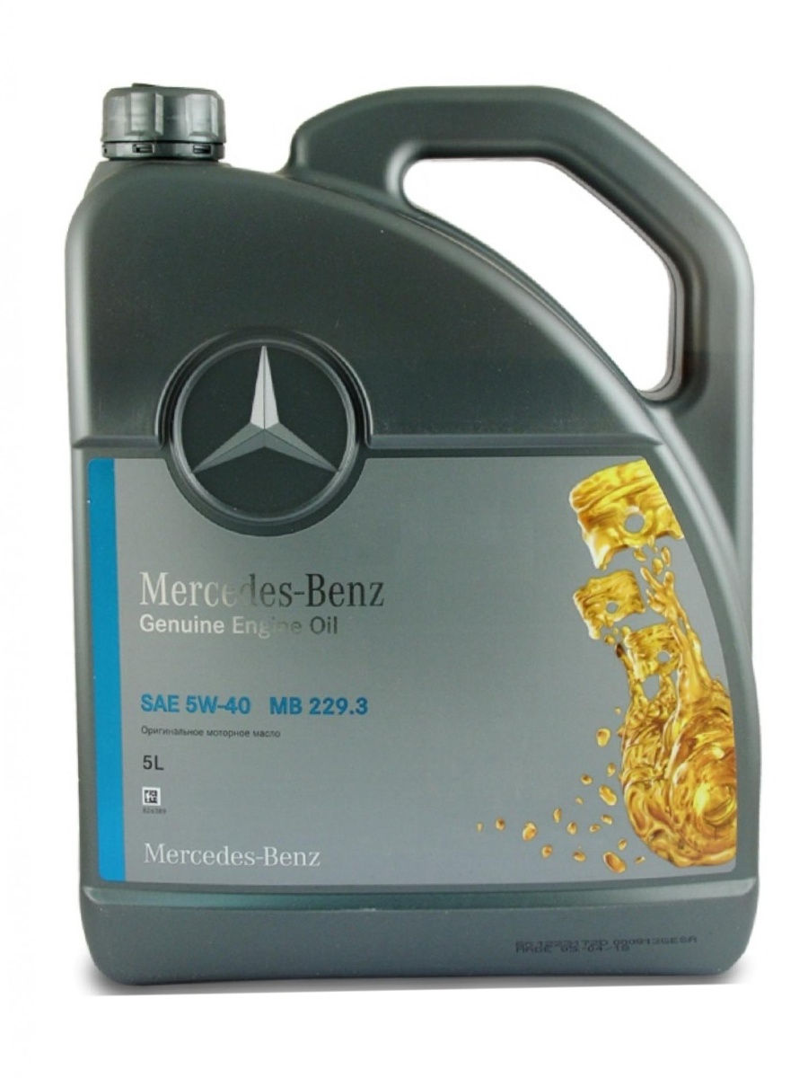 Масло моторное 5W40 MB 5л синтетика PKW Motorenol 229.3 A000989200713FAER