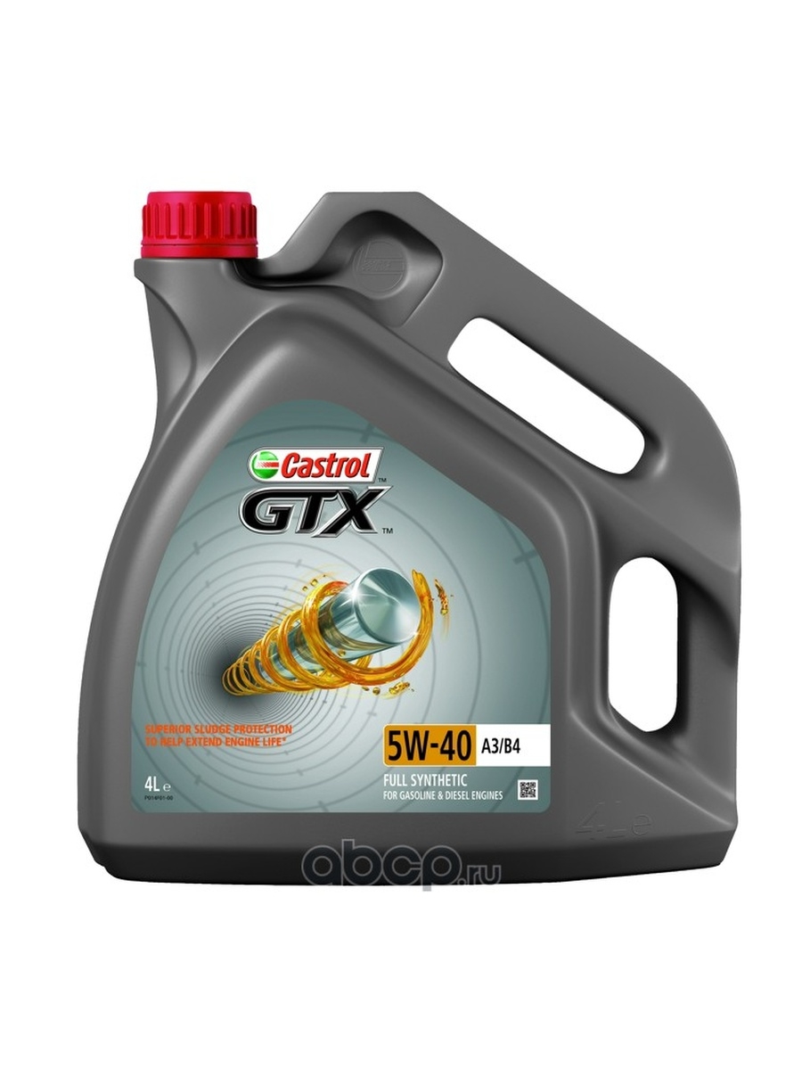 Масло моторное Кастрол Castrol GTX 5w40 синтетическое 4л