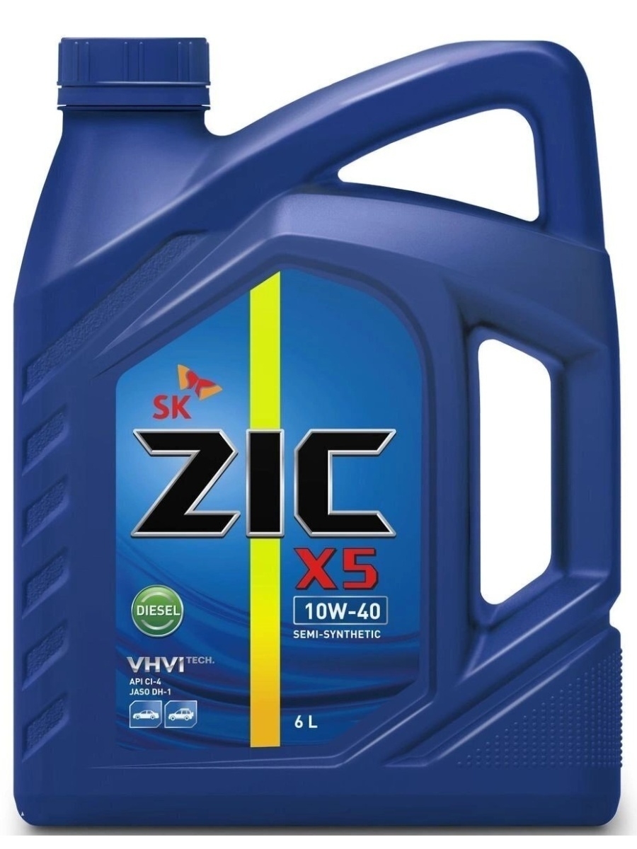 172660 ZIC X5 DIESEL 10W-40 CI-4 Масло моторное полусинт. 6л
