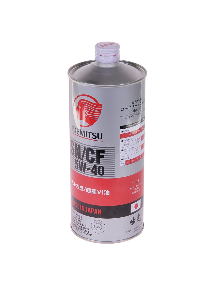 Масло моторное ZEPRO EURO SPEC F-S 1849-001 5W40 синт.1л IDEMITSU  1849-001